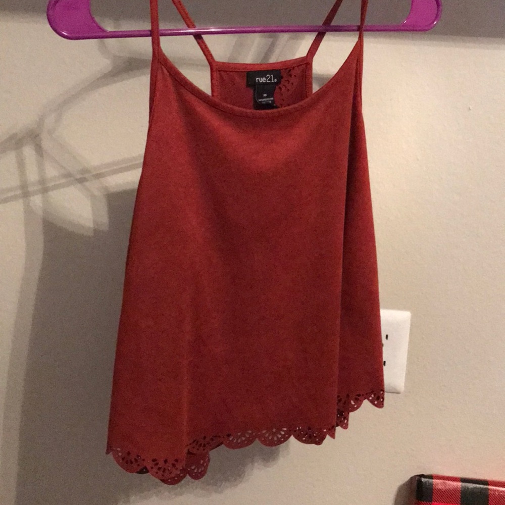Soft tank top with open back